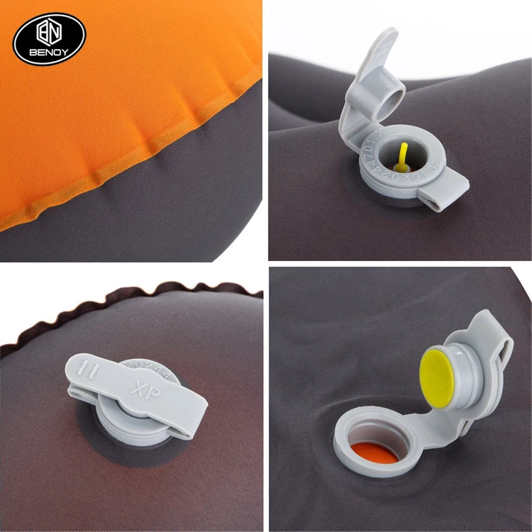 
Hot Sale Amazon New TPU fabric inflatable square back support seat air camping cushion pillow for outdoor 