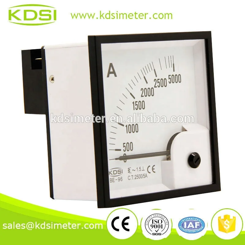 KDSI BE-96 AC Ammeter AC2500/5A Electricity Galvanometer Meter Price