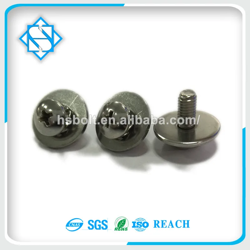 ISO Certification OEM Stainless Steel Pan Head Combination Screws With Plain Washers And External Tooth Washers