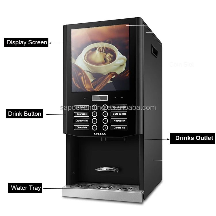 Commercial fully automatic coffee espresso machine