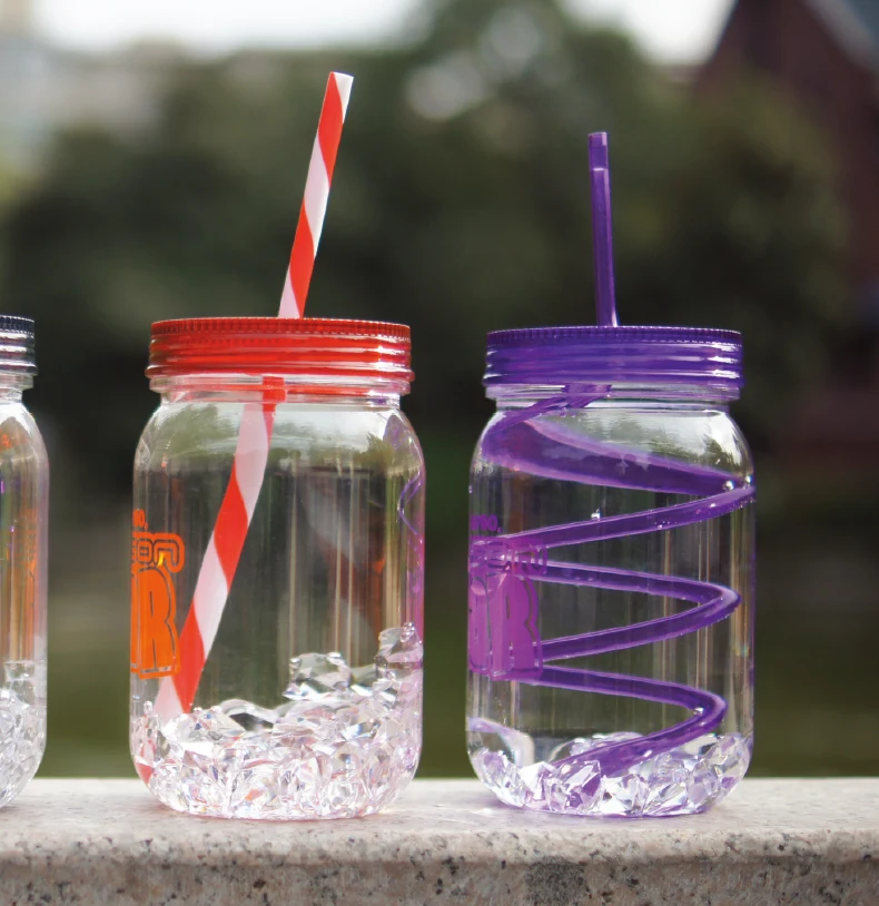 Best selling plastic drinking supplier mason jars