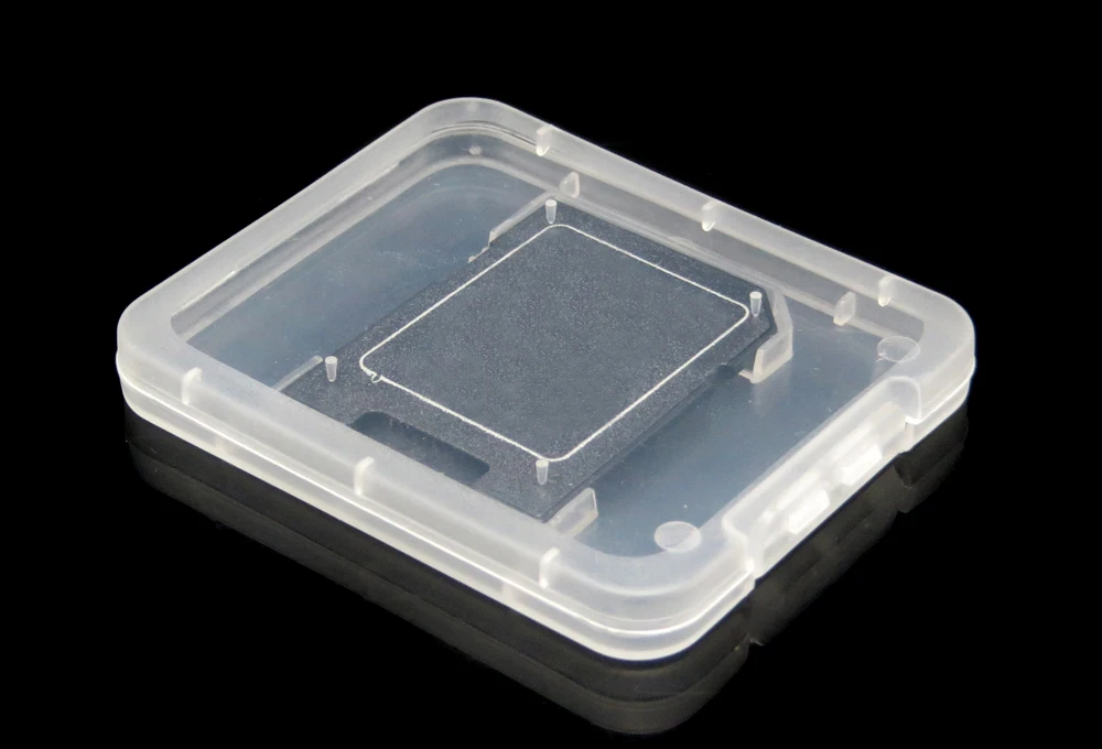 Clear Plastic Memory Card Case Holder for SD Card Plastic Storage Boxes