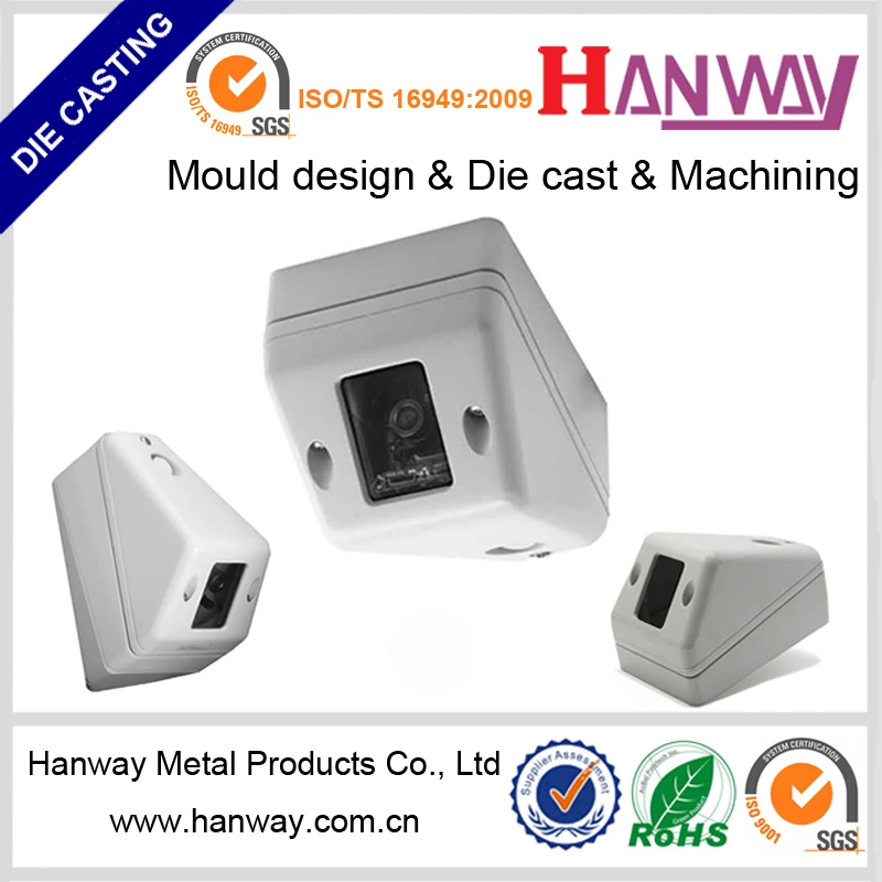 Hanway OEM High Pressure Aluminum Die Casting services Cctv Camera Housing outdoor camera housing
