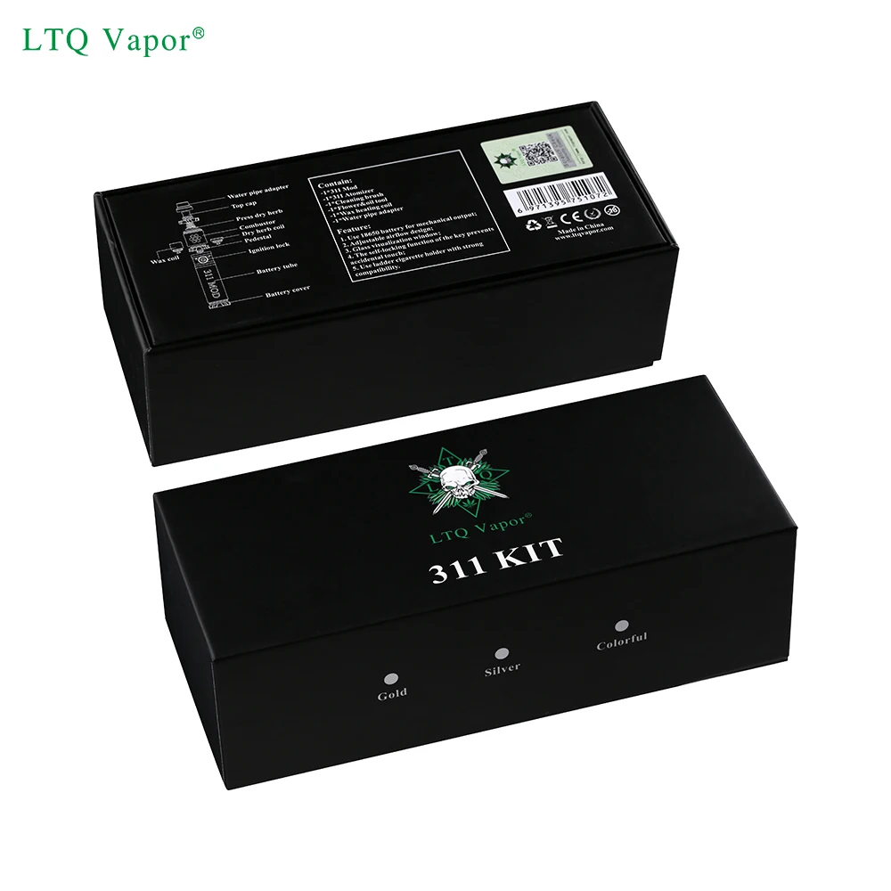 New arrival vape pen Glass Water 311 mod mechanical mod for wax herbal vaping