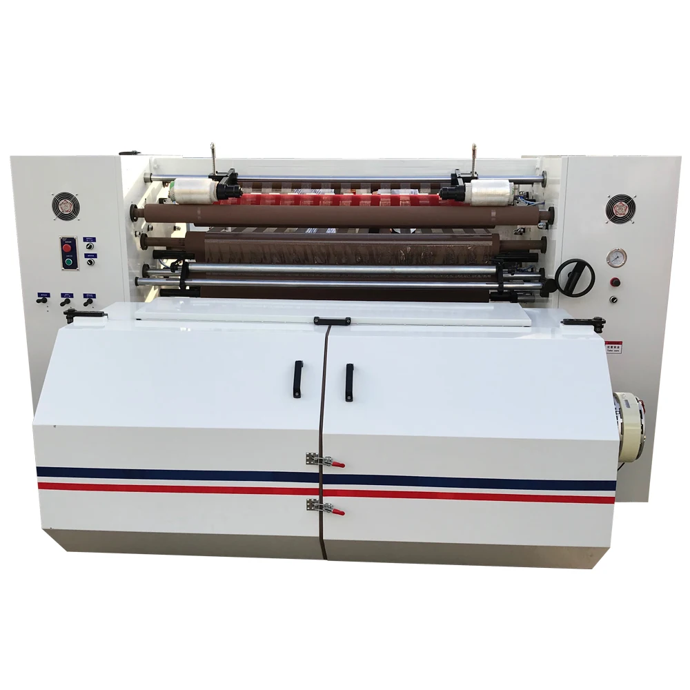 Hign speed bopp adhesive packing tape cutting rewinding and slitting machine