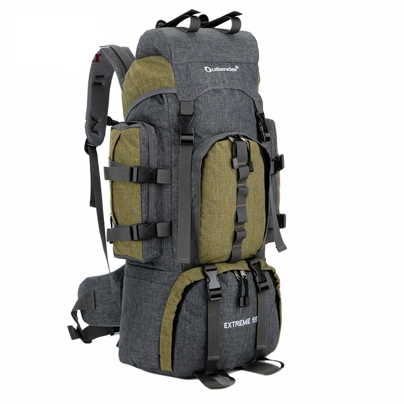 High quality waterproof Great Backpacking Gear Internal Frame Backpack Pack for Camping or Hiking