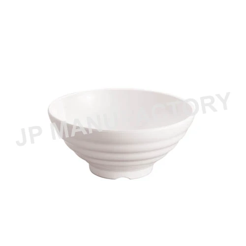 Japanese Style Melamine Noodle Bowl Black Red Swirl Plastic Ramen Bowl 9 inch White Noodle Bowl