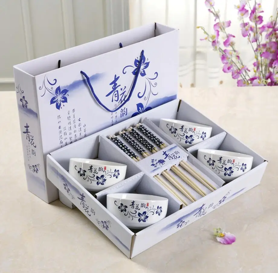 Фарфоровая суповая миска, набор, товары для дома, Китай