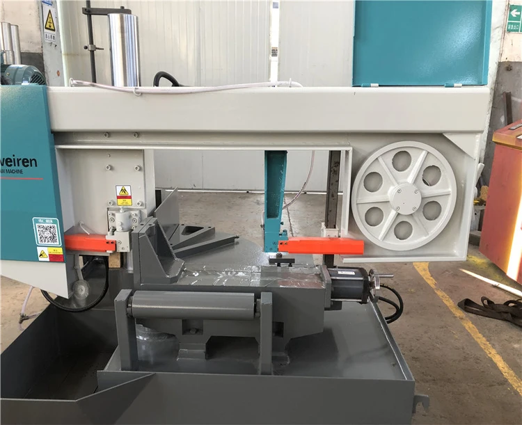 
Horizontal Hydraulic Cylinder Metal Industrial Rotary Angle Band Saw Cutting Machine 