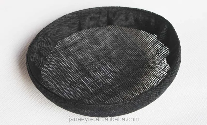 Шляпа Sinamay шляпа-Вуалетка черная 20 см