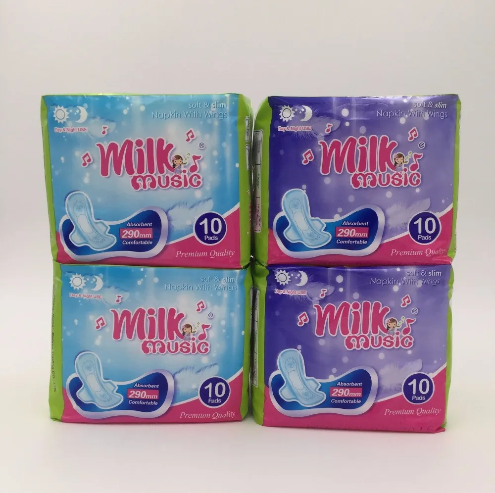 milk music sanitary pad women sanitary napkin towel supplier in China