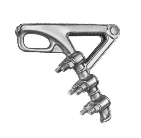 dead end clamp for high voltage power supply line tension clamp medium voltage accessories pole line connecting parts