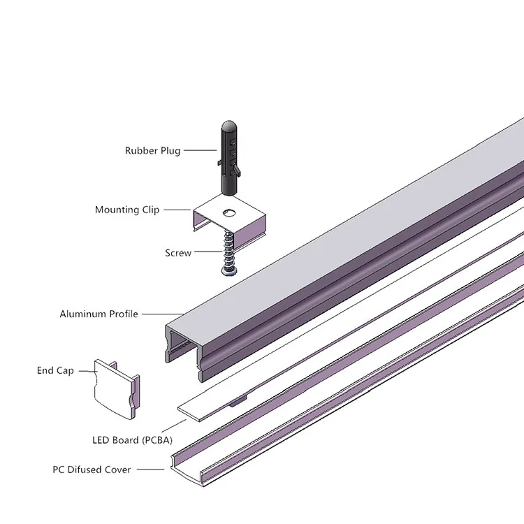 17*15 мм светодиодный свет профиля поверхностного монтажа светодиодный алюминиевый профиль канала для баров привело