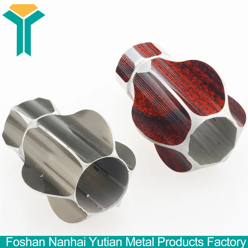 deluxe curtain rod aluminium ceiling mounted hospital curtain pole with curtain finials