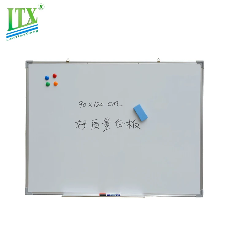 Standard size 60X90cm whiteboard classroom writing white board memo board
