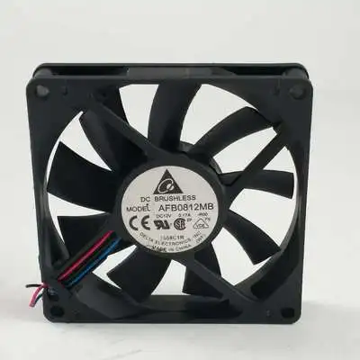 Delta AFB0812MB 12V DC 0.17A 8cm 8015 80x80x15mm 2-wire silent 2200rpm 28.3CFM Ball Bearing Server Axial Cooling Fan