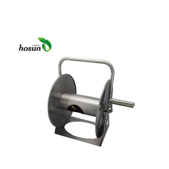 Портативная сверхпрочная катушка из нержавеющей стали для садового шланга