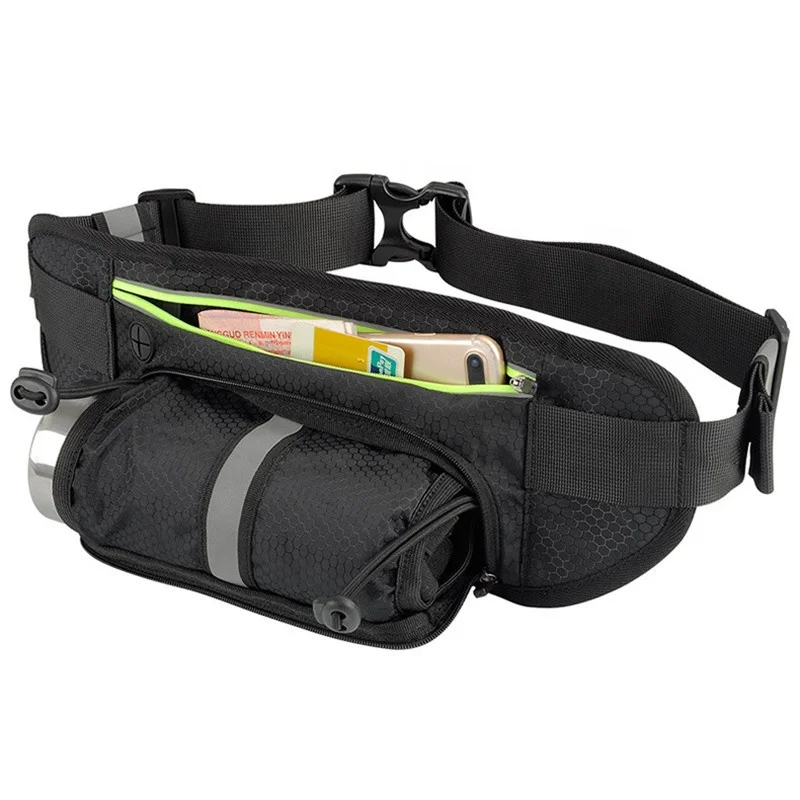 Walking Belt Water Bottle Fanny Pack for Hiking, Jogging or the Gym Conveniently Stay Active While Keeping Hands Free Fits Phone