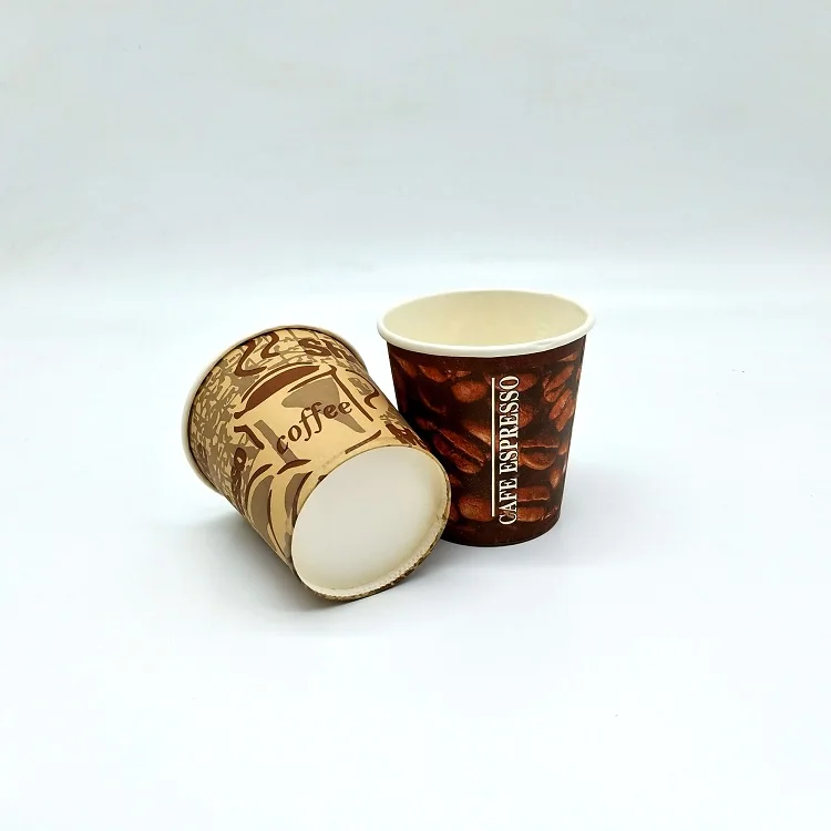 Recycle bamboo fiber pulp paper material coffee cups