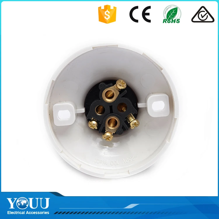 YOUU Latest Products In Market Australia Standard White Plastic Batten Lamp Holder Without Plugs Types