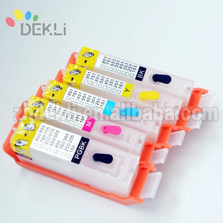 PGI850 CLI851 High quality Refillable ink Cartridge for Canon MX 928 MX 728 MG 7180 Refill ink cartridge