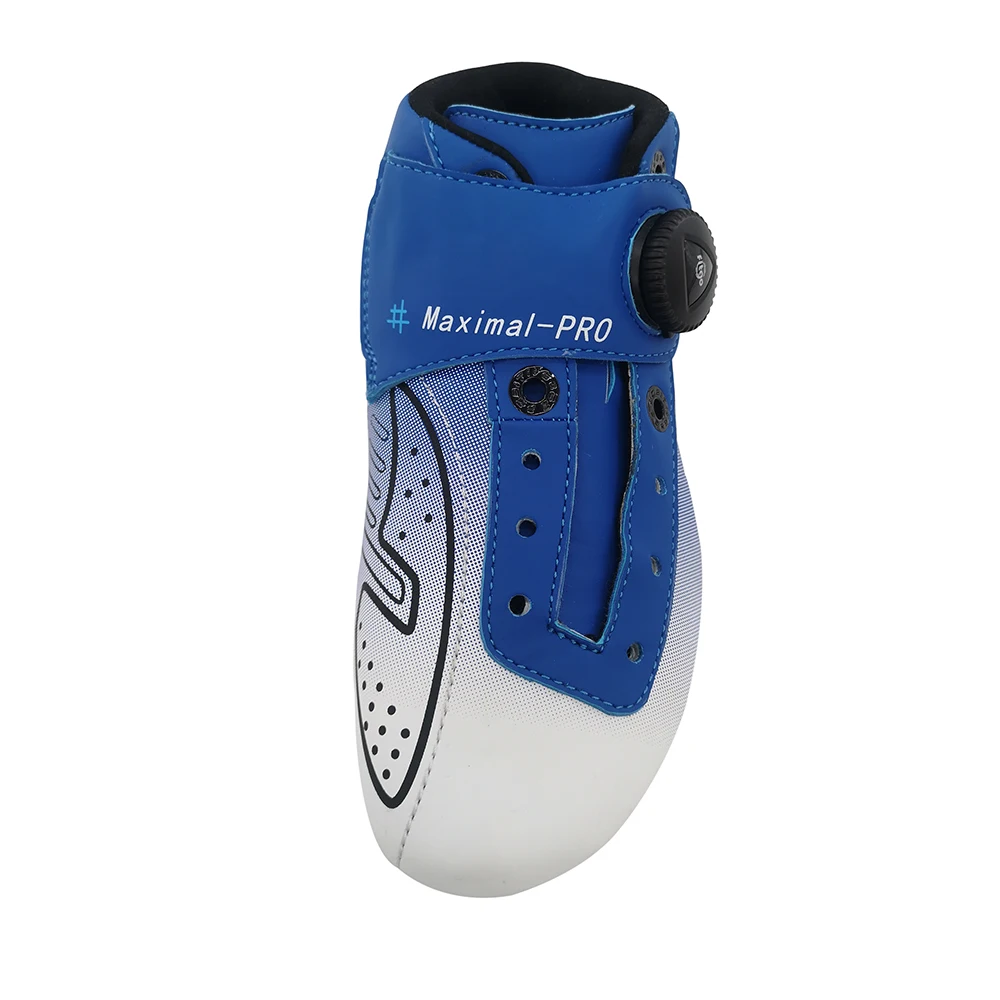 Professional new design hand made BOA system custom leather inline speed racing roller skate boots