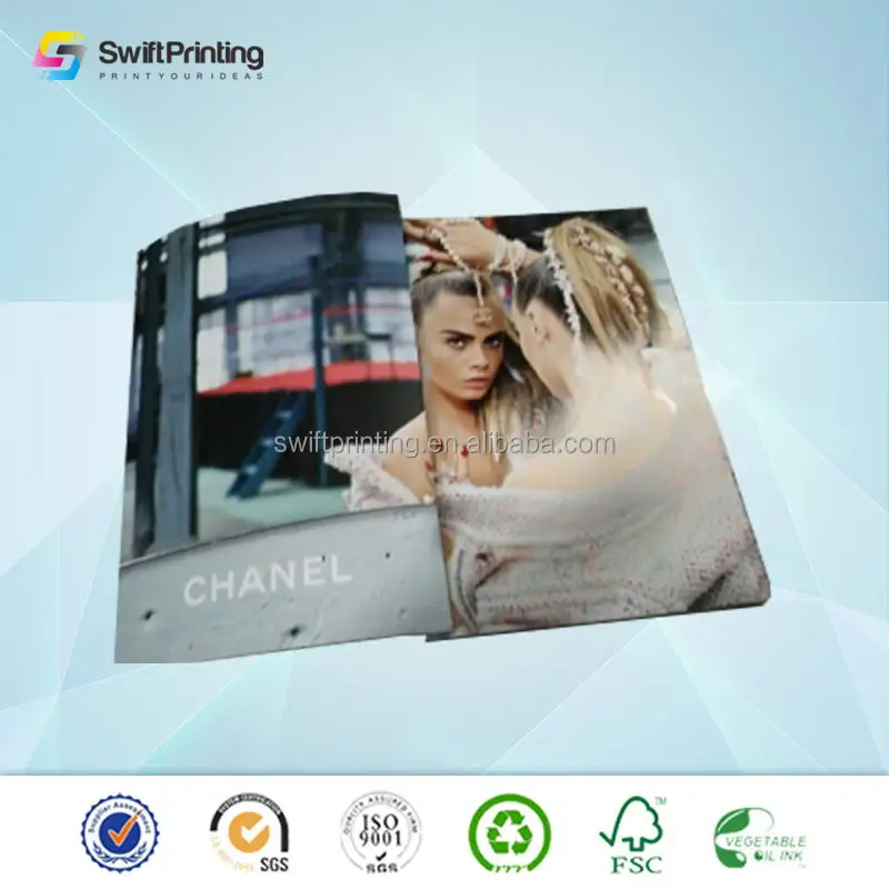 China suppliers direct magazine printing for magazine Book catalog booklet brochure company profile glossy vanishing printing