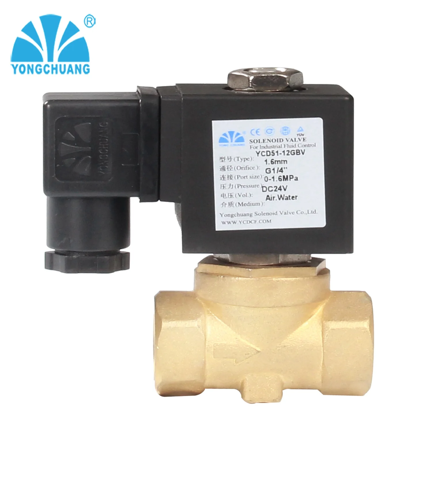 
CE approved compact design water air solenoid valve 