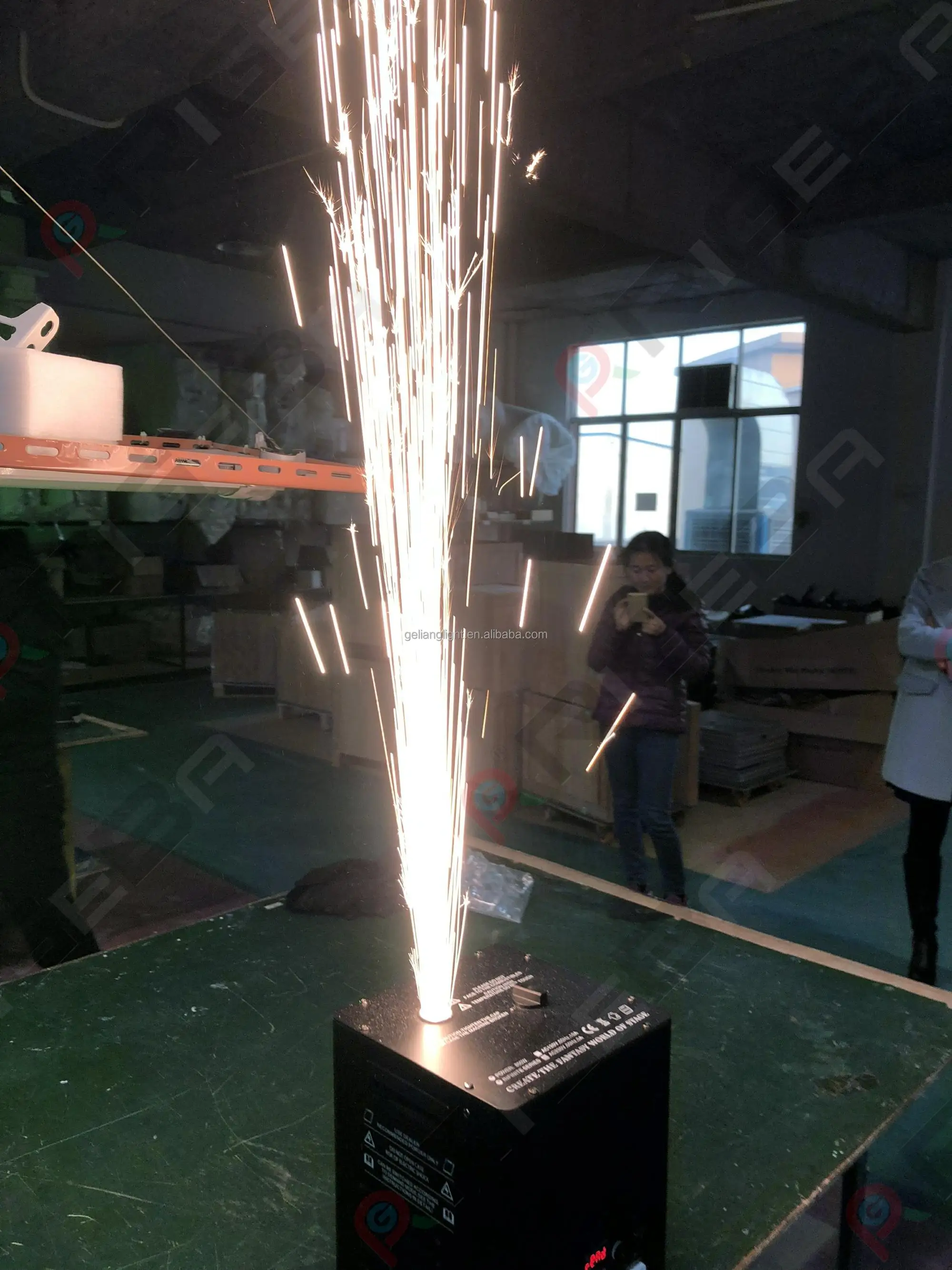 flame homemade fireworks but harmless spark machine DMX for event stage lighting equipment party celebration