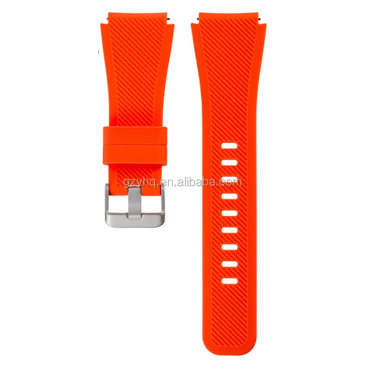 
22mm Silicone Watch Band For samsung galaxy gear s3 watch silicone band straps 