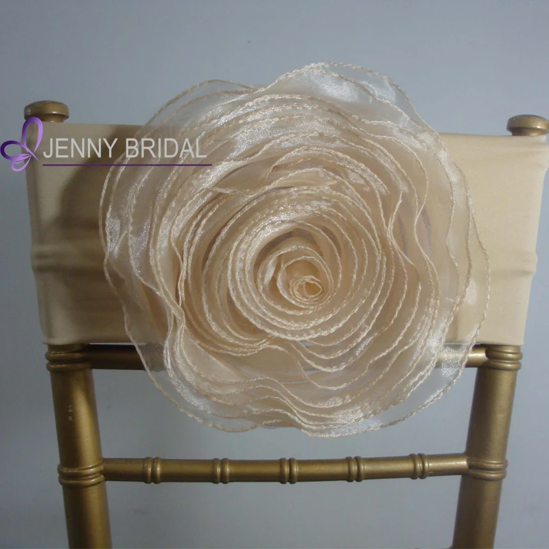 C116-2 cheap spandex cover chair wedding flower chair sashes for chair cover