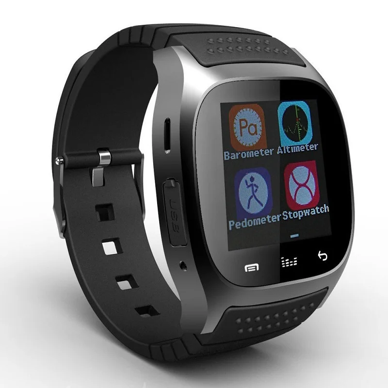 
Stepfly Sport Smart Watch Thermometer Altimet Wristwatch M26 with Dial SMS Remind Pedometer for IOS Android PK U8 