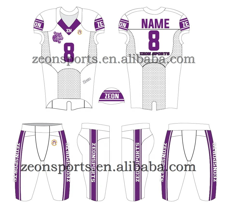 high quality custom wholesale sublimated youth American football jersey set