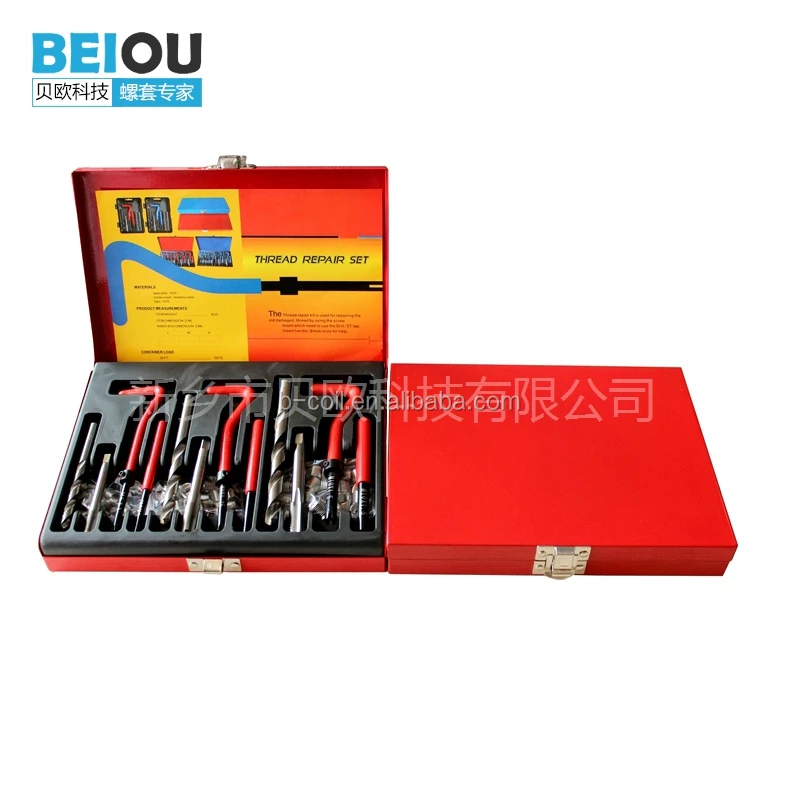 Motorcycles vehicle tools 88pcs thread repair tool kit wire inserts repair M5 M6 M8 coils insert repair kit