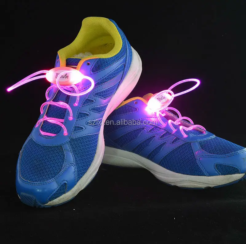 Colorful LED Light up Shoelaces for dancers/ LED Flash shoelace for party boys