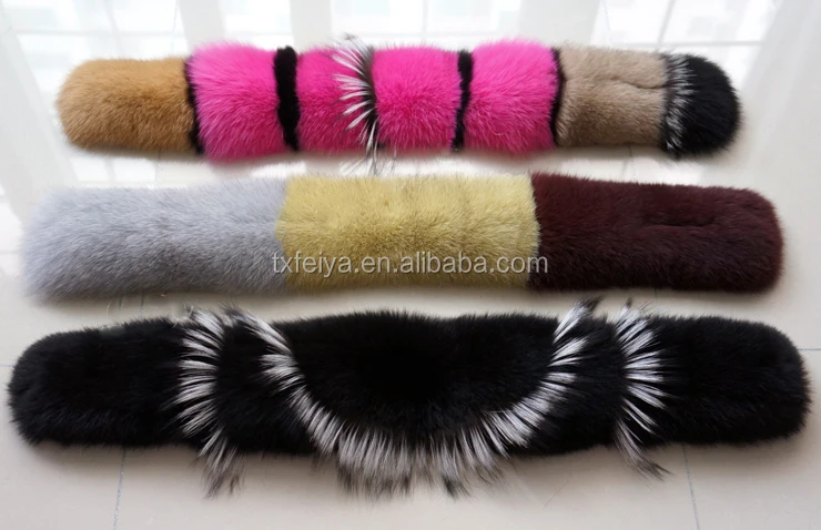 Зима 2017, Женский палантин, шарфы, Воротник из лисьего меха, шарф, шаль, воротник