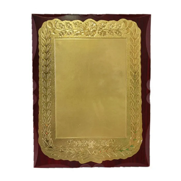 High Quality gold wood award plaque