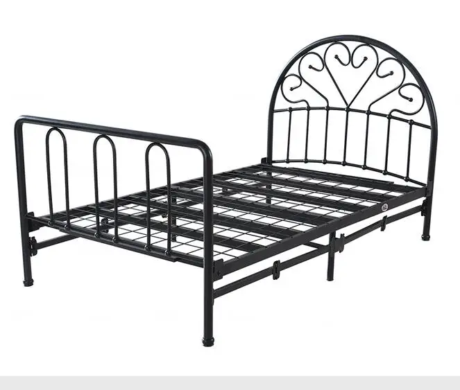 Мебель для спальни Европейская металлическая нержавеющая стальная двуспальная кровать современная простая двуспальная кровать сделано в Китае