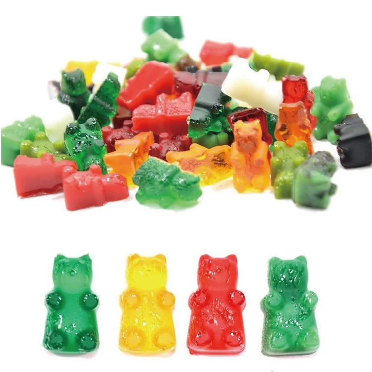 Gummy Bear Mold BPA Free Custom Silicone 50 Cavities Cake Tools Baking Silicone Rubber Moulds Opp Bag/pvc /color Box 50pcs 60g