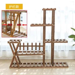 Wooden Plant Flower Display Stand Wood Pot Shelf Storage Rack Strong and Firm for Home and Garden