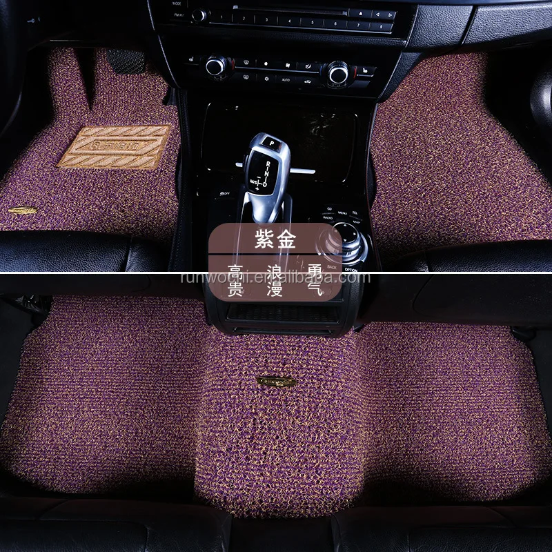
PVC coil mat car mat OEM available classic style black spike backing 