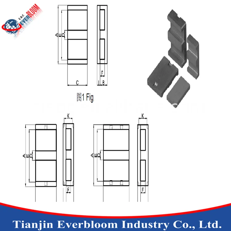 FREE SAMPLE PEI(PLANAR EI CORE) Soft Ferrite Core For Transformer