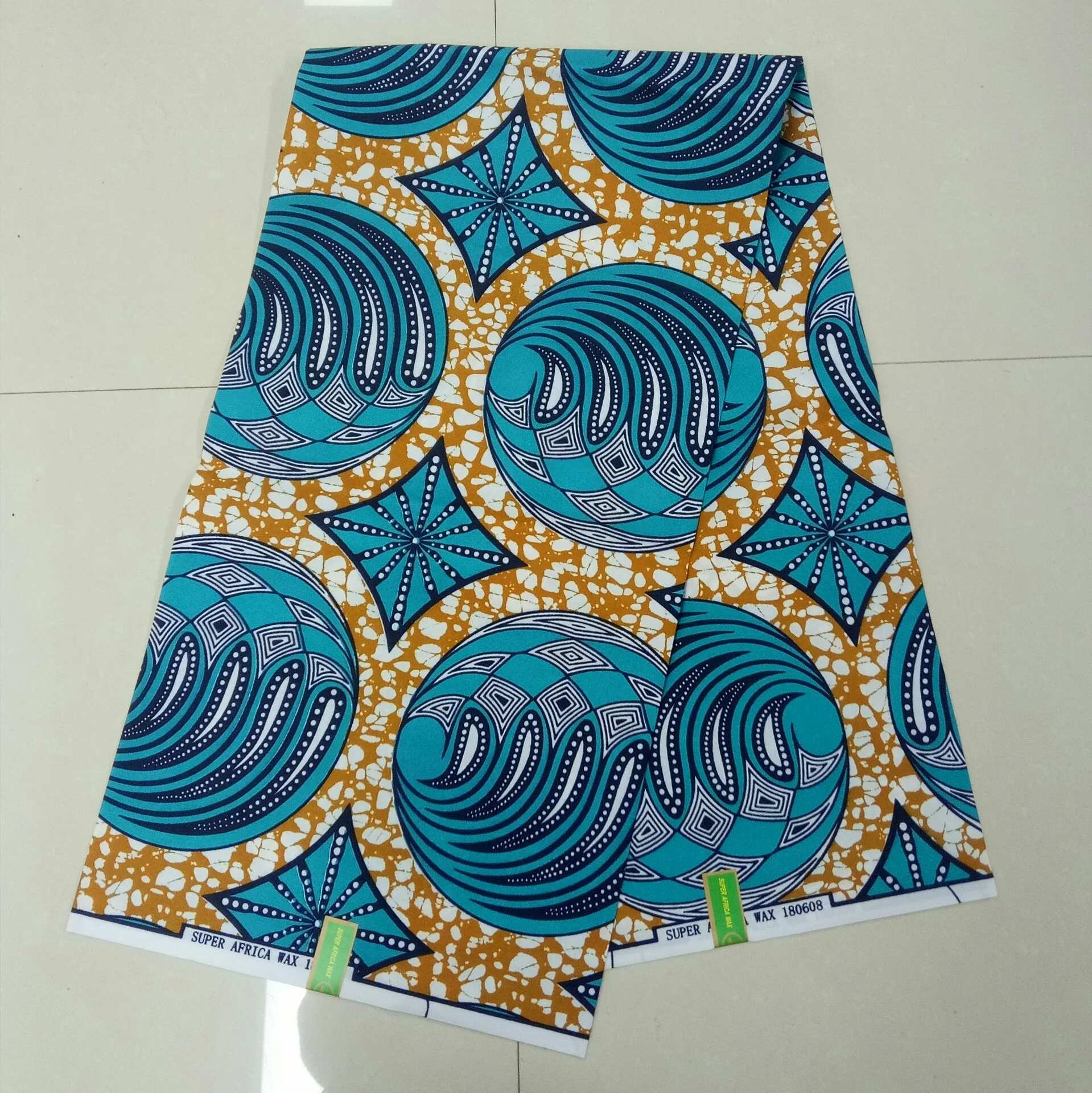 100% polyester african wax print fabric african dress