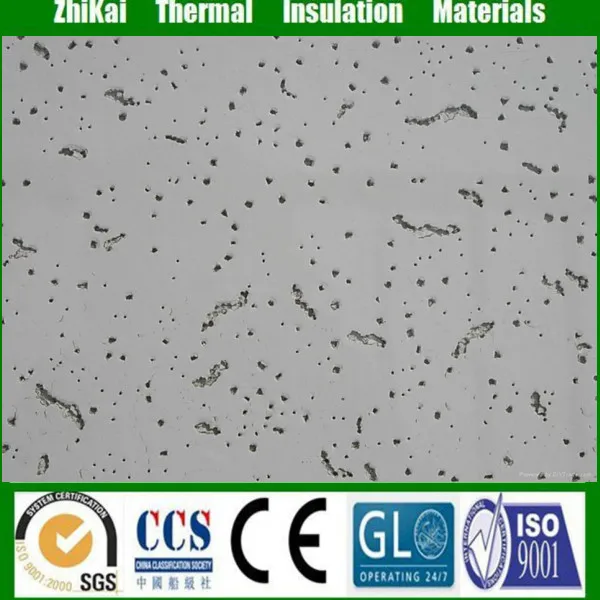 NRC 0.6 Acoustic drop ceiling board suspended Mineral fiber board