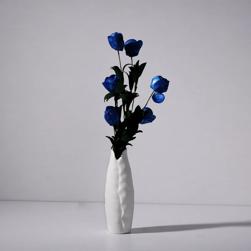 new arrival handmade white flower vase ceramic for home decor