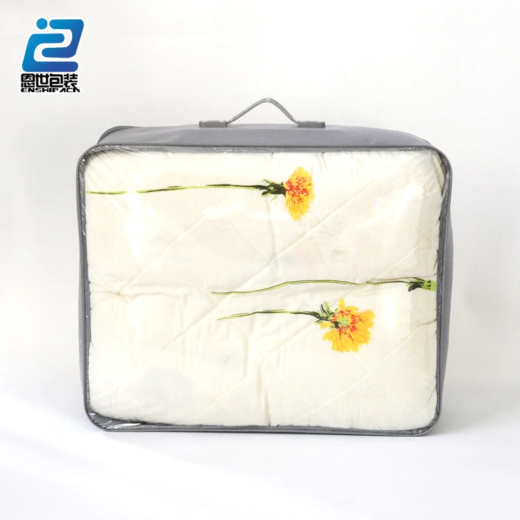 pvc plastic transparent bags for packing hair extensions with button fastener