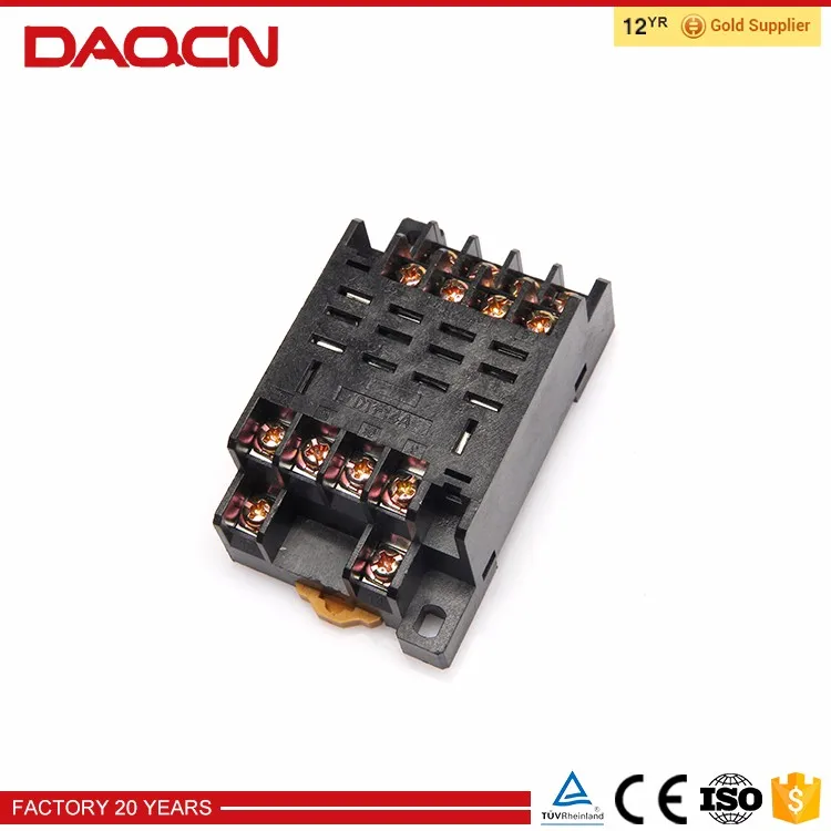 Daqcn нижней цене реле базы электрические пластиковые гнездо