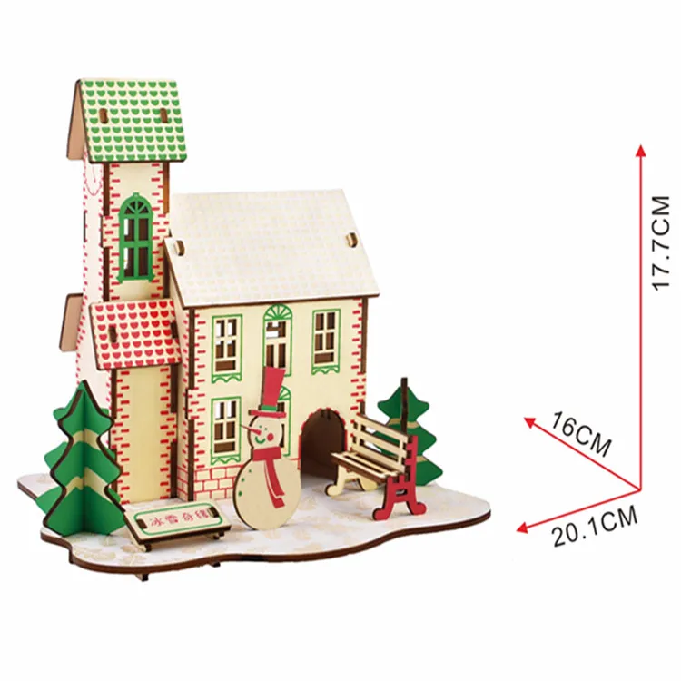 2024 customized Creative Home Decorative Price Personalized Puzzle Hot Selling Puzzle DIY 3D Wooden Toys for Kids