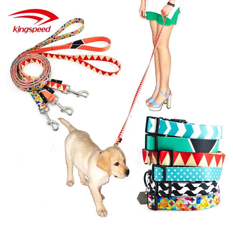 Рождественские узоры поводки для собак с тепловым принтом