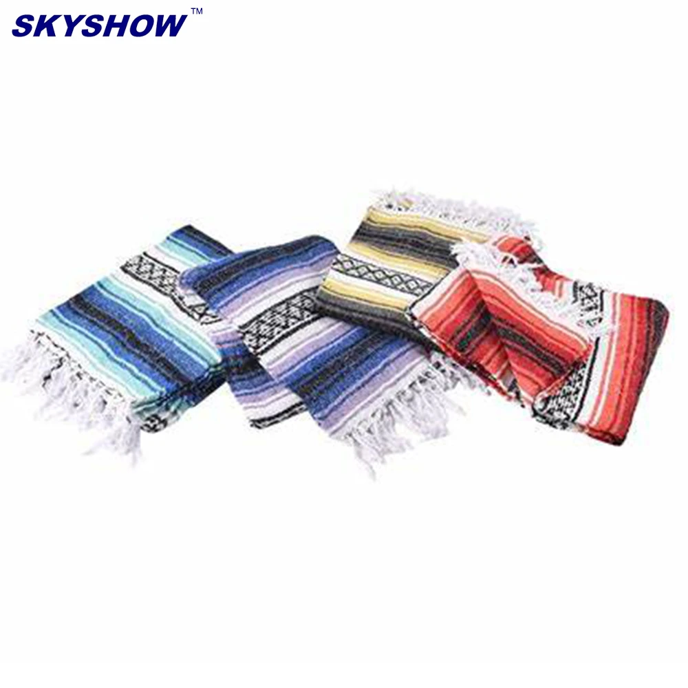 Mixed Patterns Super Soft  Mexican Blankets Colorful Blankets